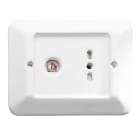 C'ERA UNA VOLTA - Serie Delux 2 Prese Telefoniche Bianca. 7766