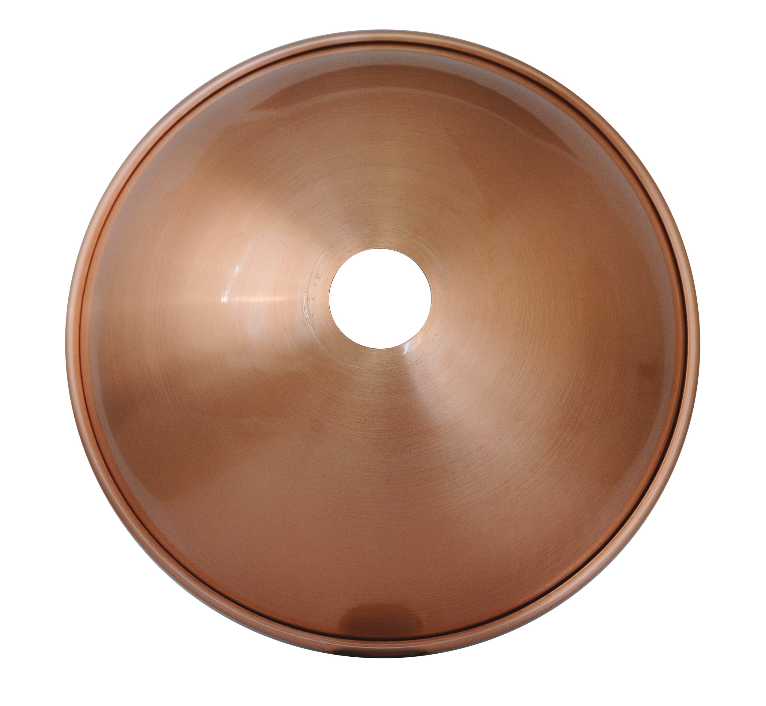 C'ERA UNA VOLTA - Piatto bombato liscio in rame satinato diametro 30. 7825/30