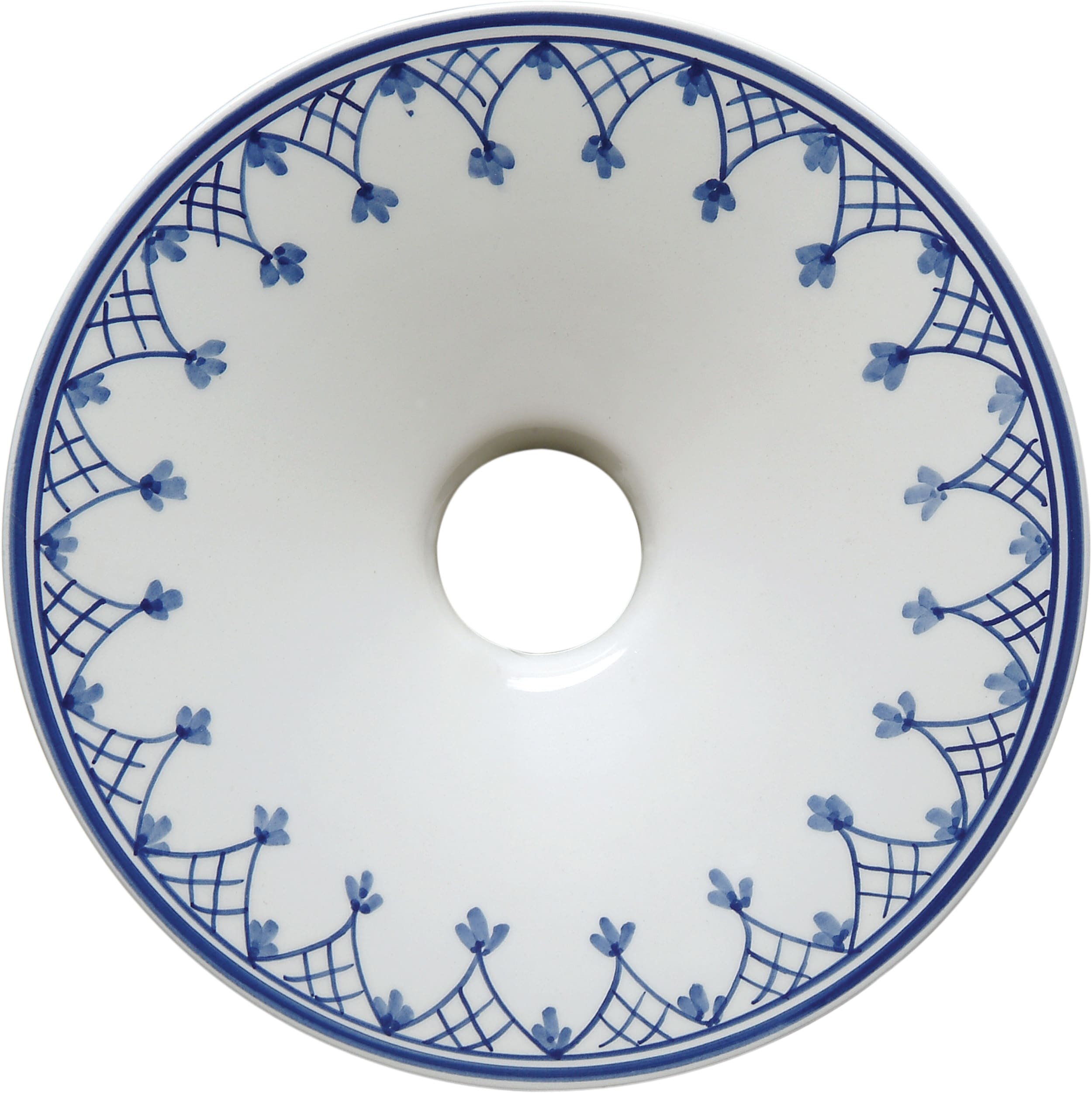 C'ERA UNA VOLTA - Piatto decoro bordo blu diametro 40 cm.
