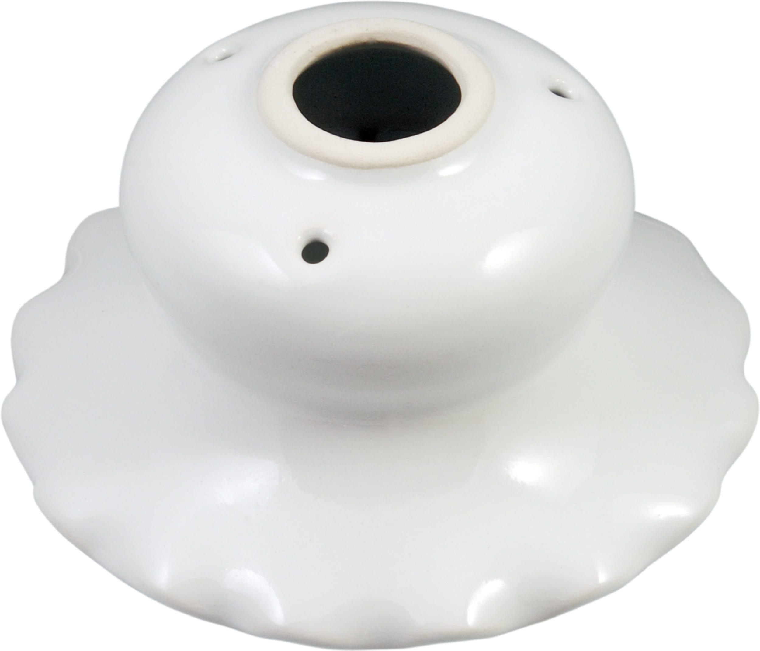 C'ERA UNA VOLTA - Piatto in Porcellana a Forma di Campanella D.14 cm con Attacco E14.