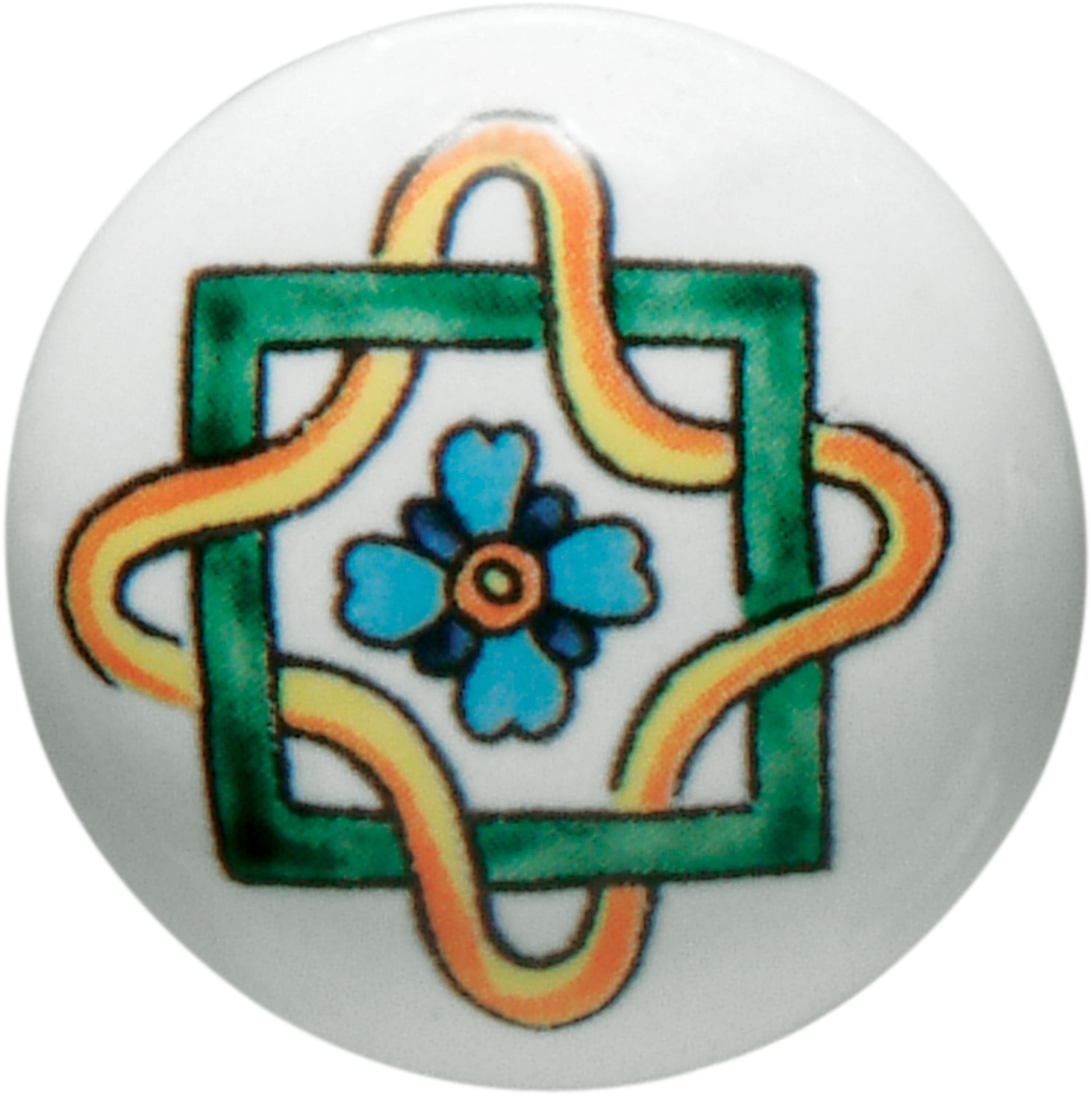 C'ERA UNA VOLTA - Pomello in porcellana diametro 3.5cm con vite quadrata VE/G.