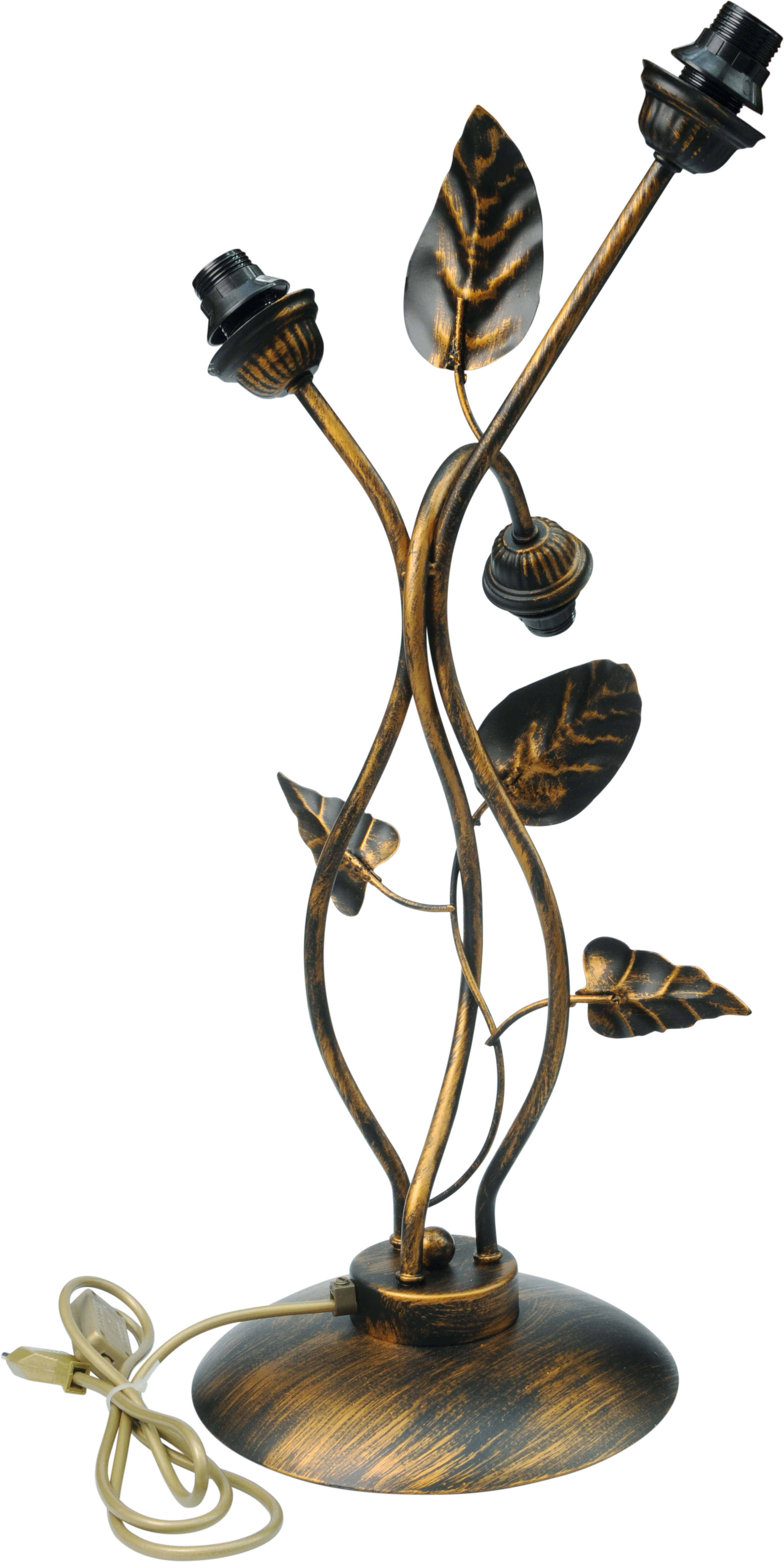 C'ERA UNA VOLTA - Lampada da tavolo a 3 luci E14 nuda oro Ducato.