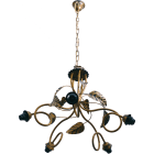 C'ERA UNA VOLTA - Lampadario E14 a 5 luci nudo oro Ducato.