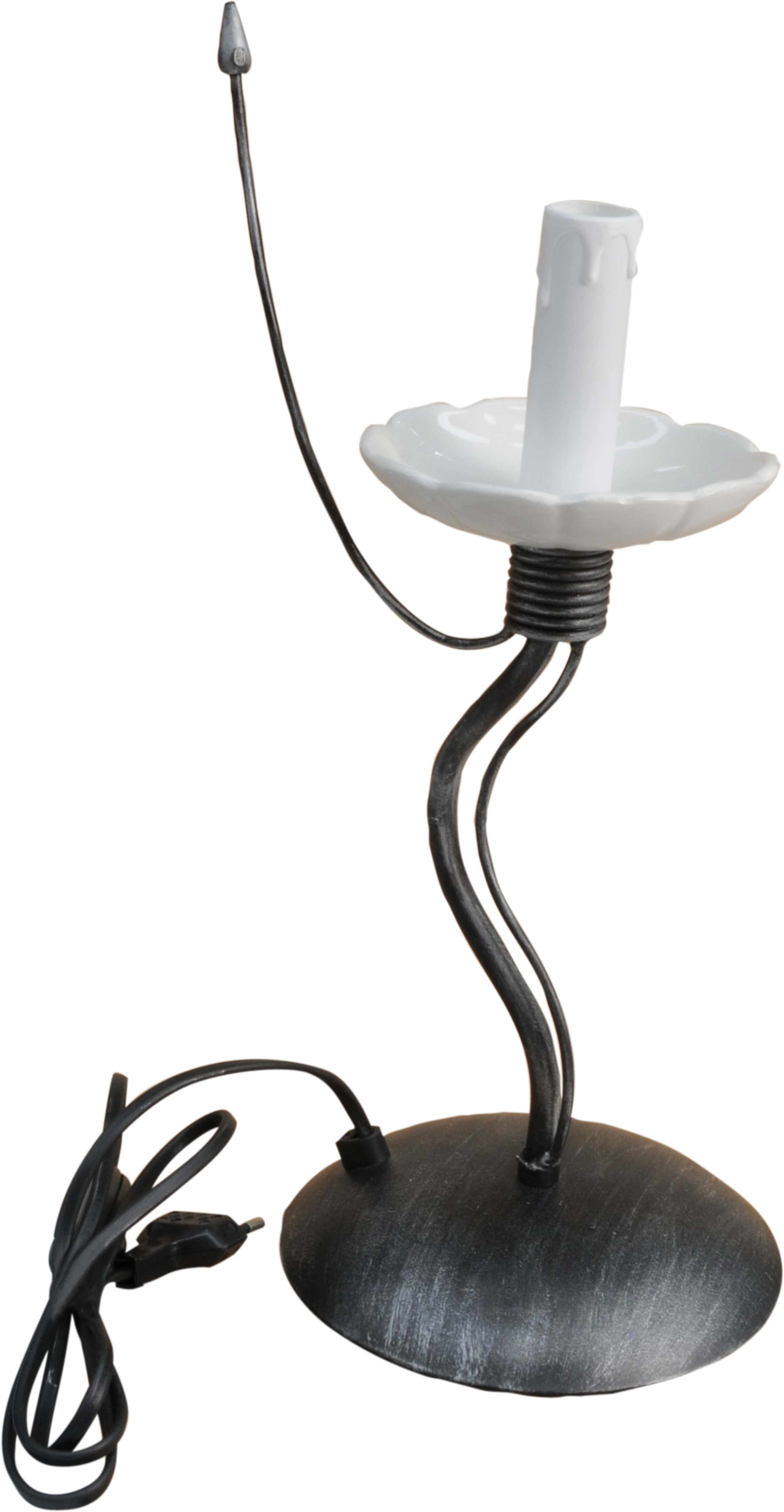 C'ERA UNA VOLTA - Abatjour E14 piattino diametro 12 cm con candela.