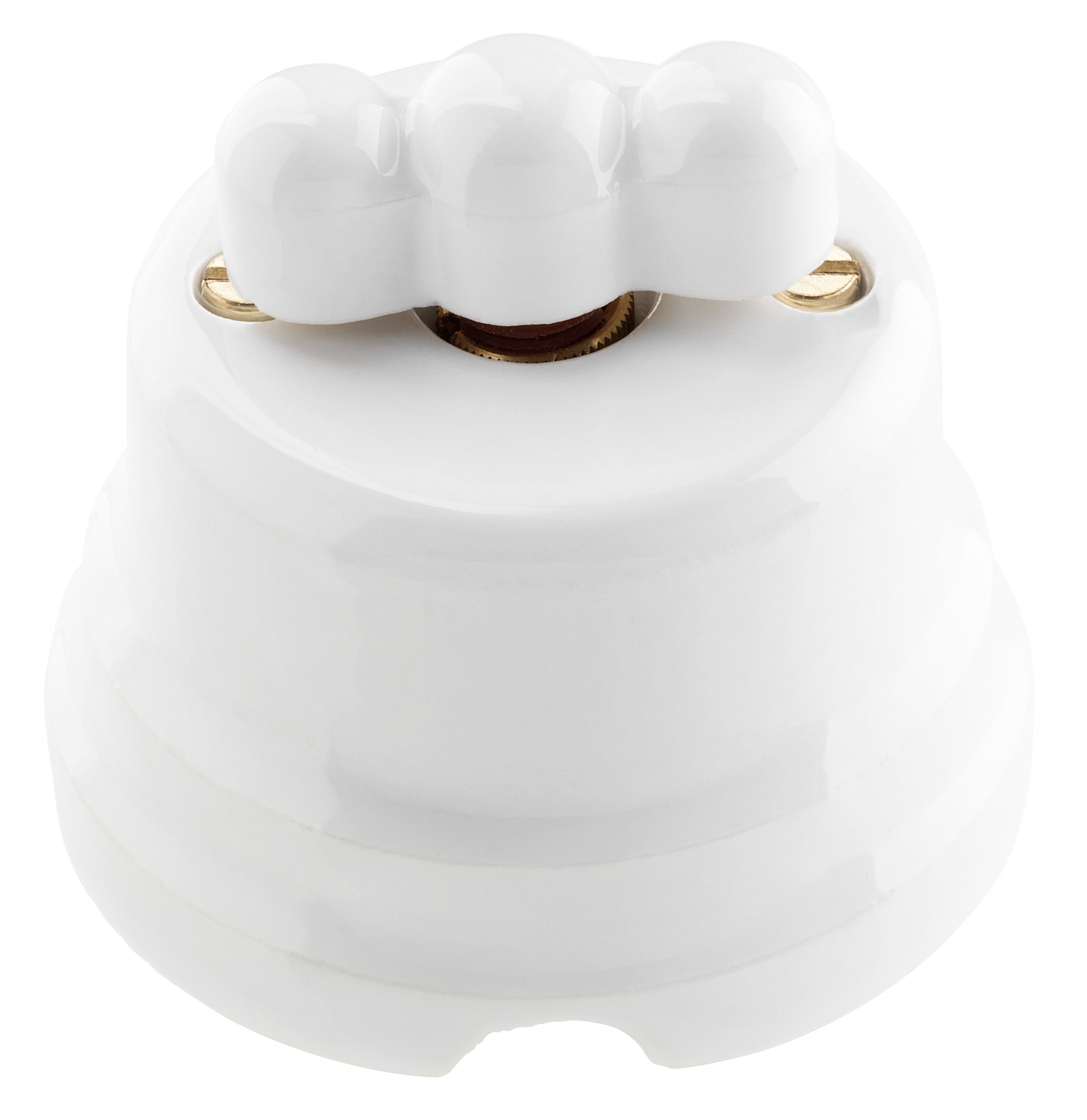 C'ERA UNA VOLTA - Interruttore rotativo diametro 74mm 10A 250V - tonda.