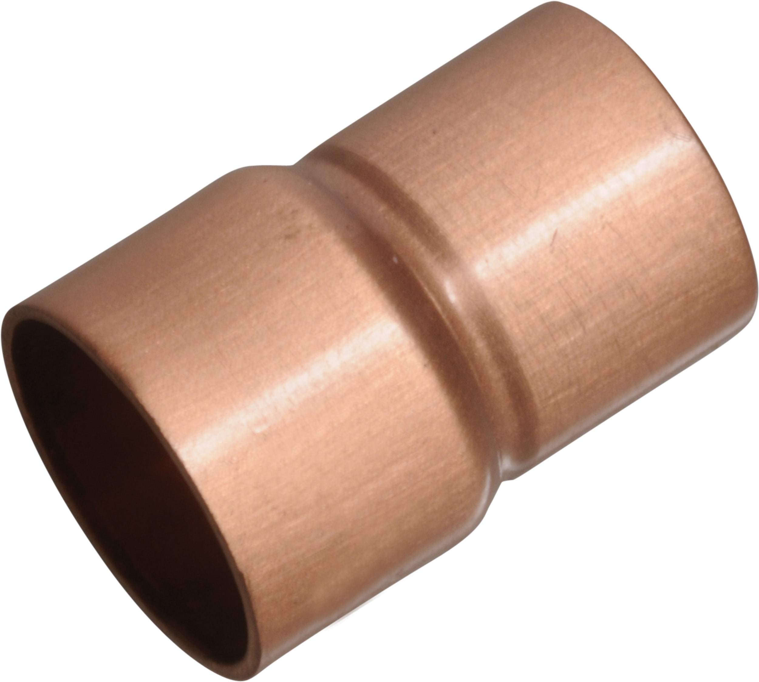 C'ERA UNA VOLTA - Raccordo maschio/femmina in rame satinato diametro 20 mm.