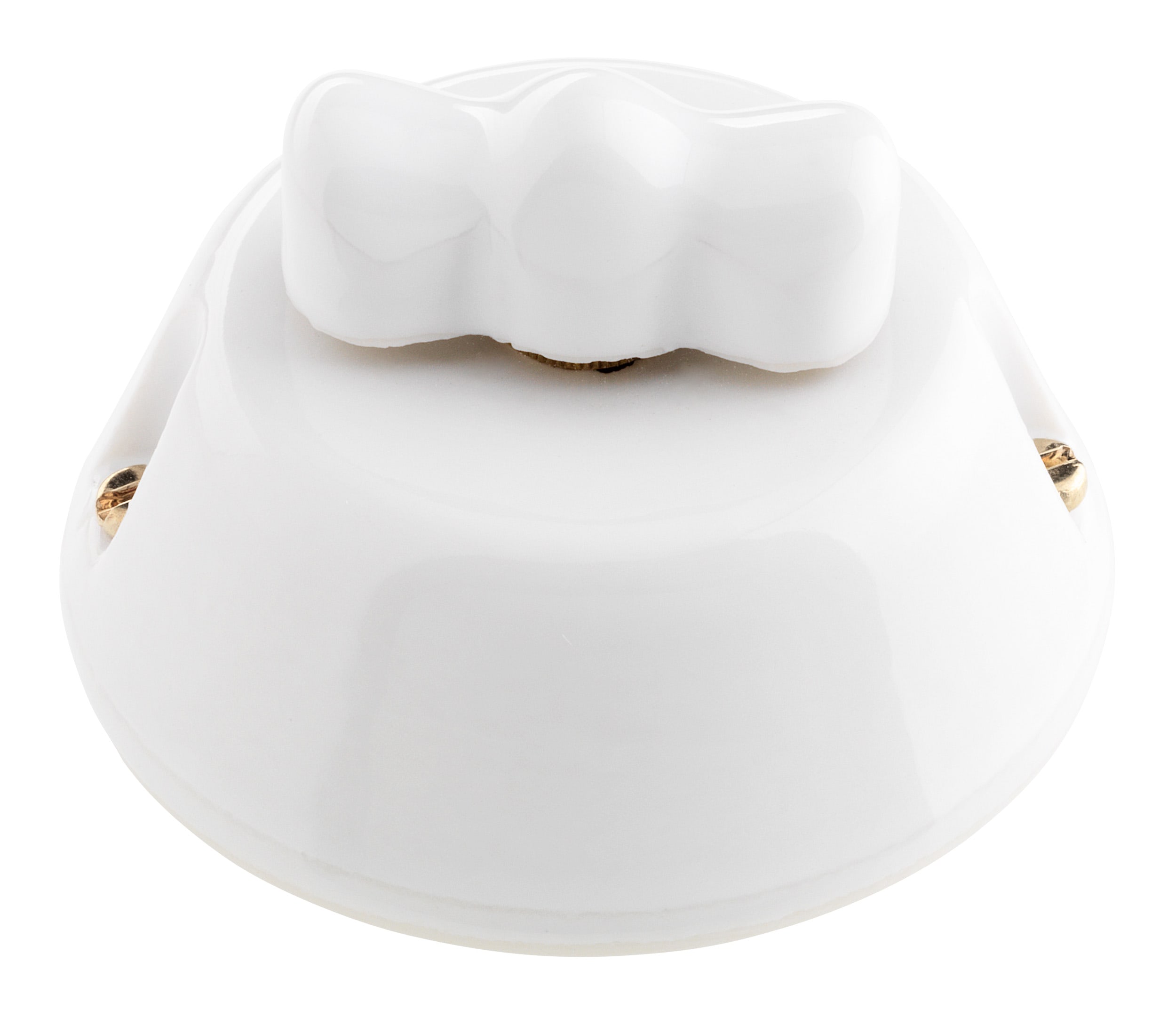 C'ERA UNA VOLTA - Interruttore rotativo 10A in rame per un'efficace gestione dell'alimentazione. 8741