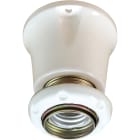 C'ERA UNA VOLTA - Spot porcellana diritto E.27 con ghiera CE per illuminazione interni ed esterni.