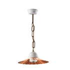 C'ERA UNA VOLTA - Lampada E27 Pieghevole in Rame Satinato Diametro 22 cm.