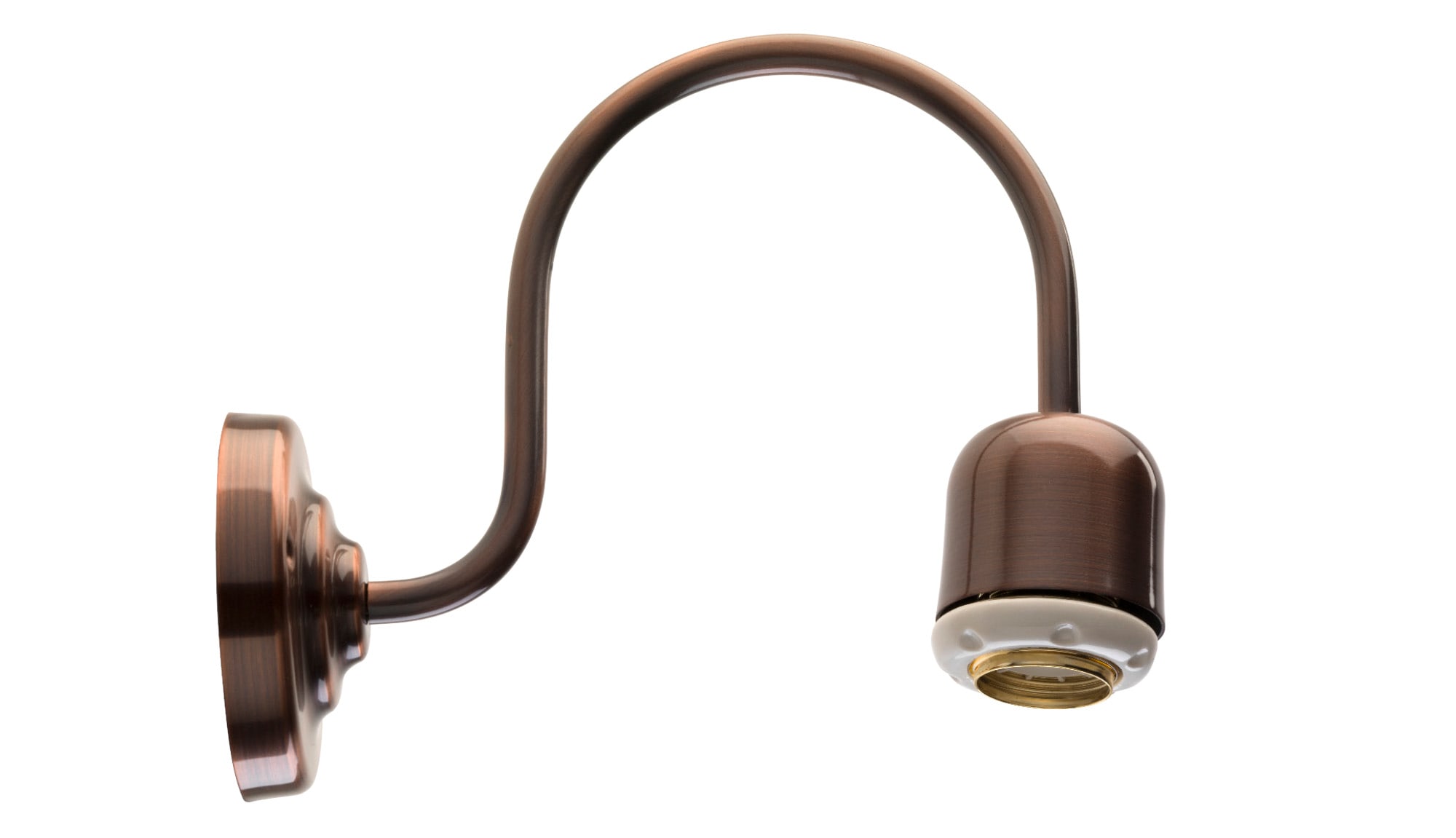 C'ERA UNA VOLTA - Applique E27 R.antic.(nuda)+ghiera porc. 8832