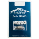 C'ERA UNA VOLTA - Conf. da 4 pz. Isolatori, viti e tasselli.