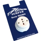 C'ERA UNA VOLTA - Presa polivalente 10/16A 250V CE D.74 mm. A.0014