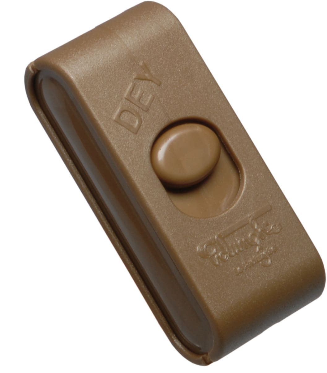 LE PROLUNGHE - Interruttore passante unipolare DEY OR lunghezza 62mm.