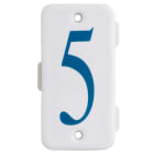 C'ERA UNA VOLTA - Piastri con numeri da -1- a -9- in porcellana.