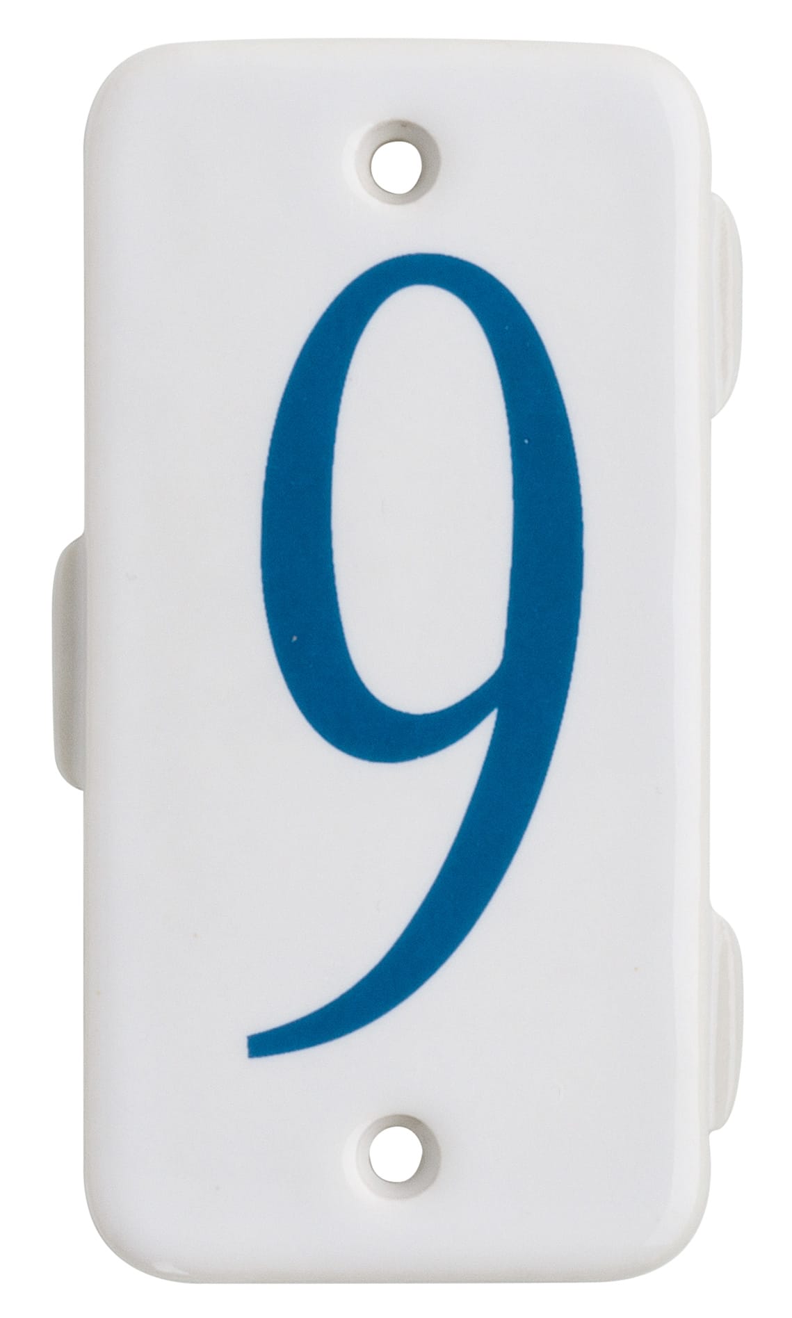 C'ERA UNA VOLTA - Piastri con numeri da -1- a -9- in porcellana.