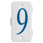 C'ERA UNA VOLTA - Piastri con numeri da -1- a -9- in porcellana.