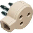 LE PROLUNGHE - Spina e presa telefonica con attacco plug 6/4 mini. 1036