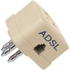 LE PROLUNGHE - Spina/presa 3 poli con uscita linea ADSL.