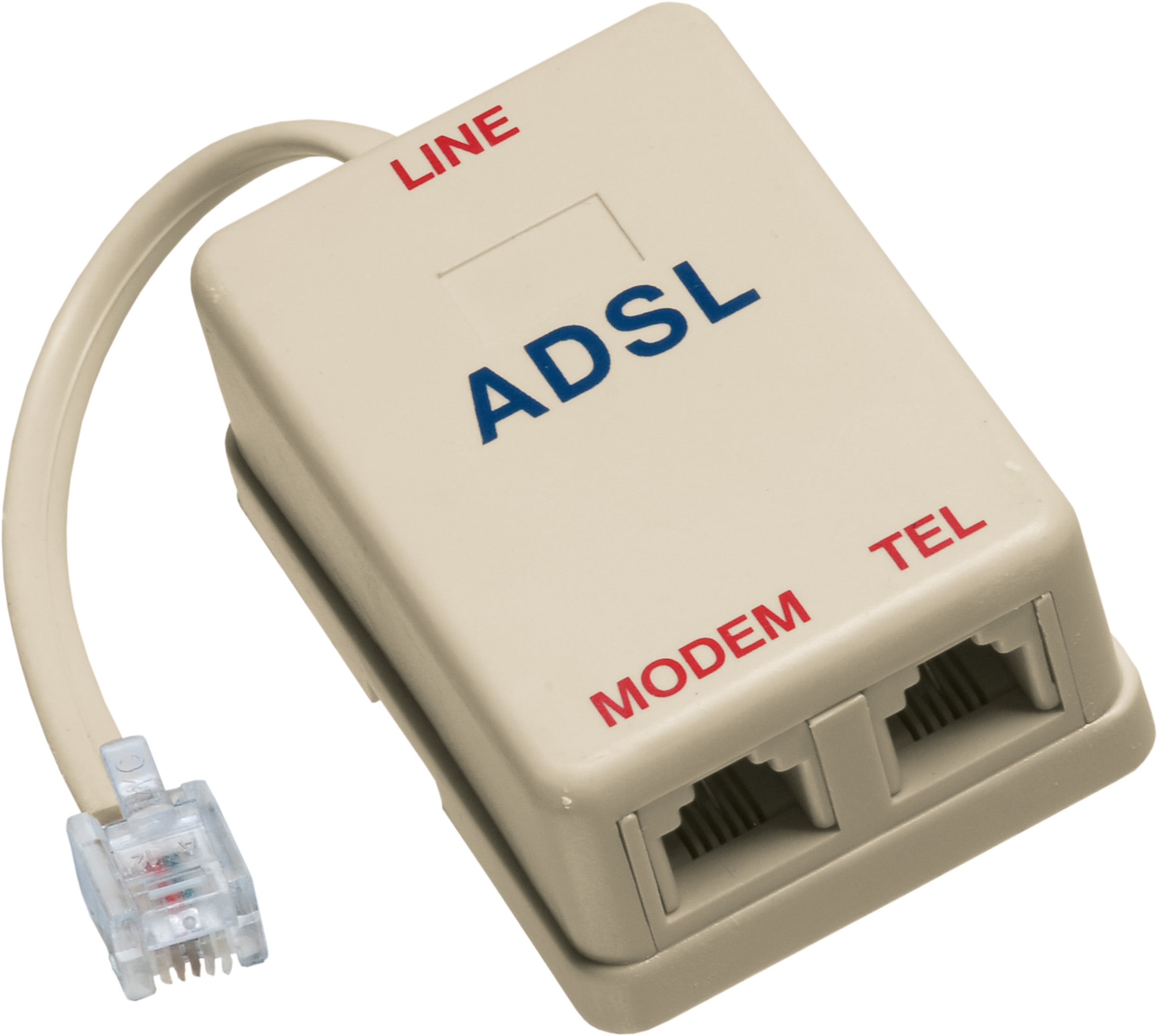 LE PROLUNGHE - Filtro con 2 uscite per linea ADSL, ideale per migliorare la connessione internet in casa. 1038