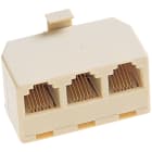 LE PROLUNGHE - Accoppiatore triplo telefonico per plug 6/4.