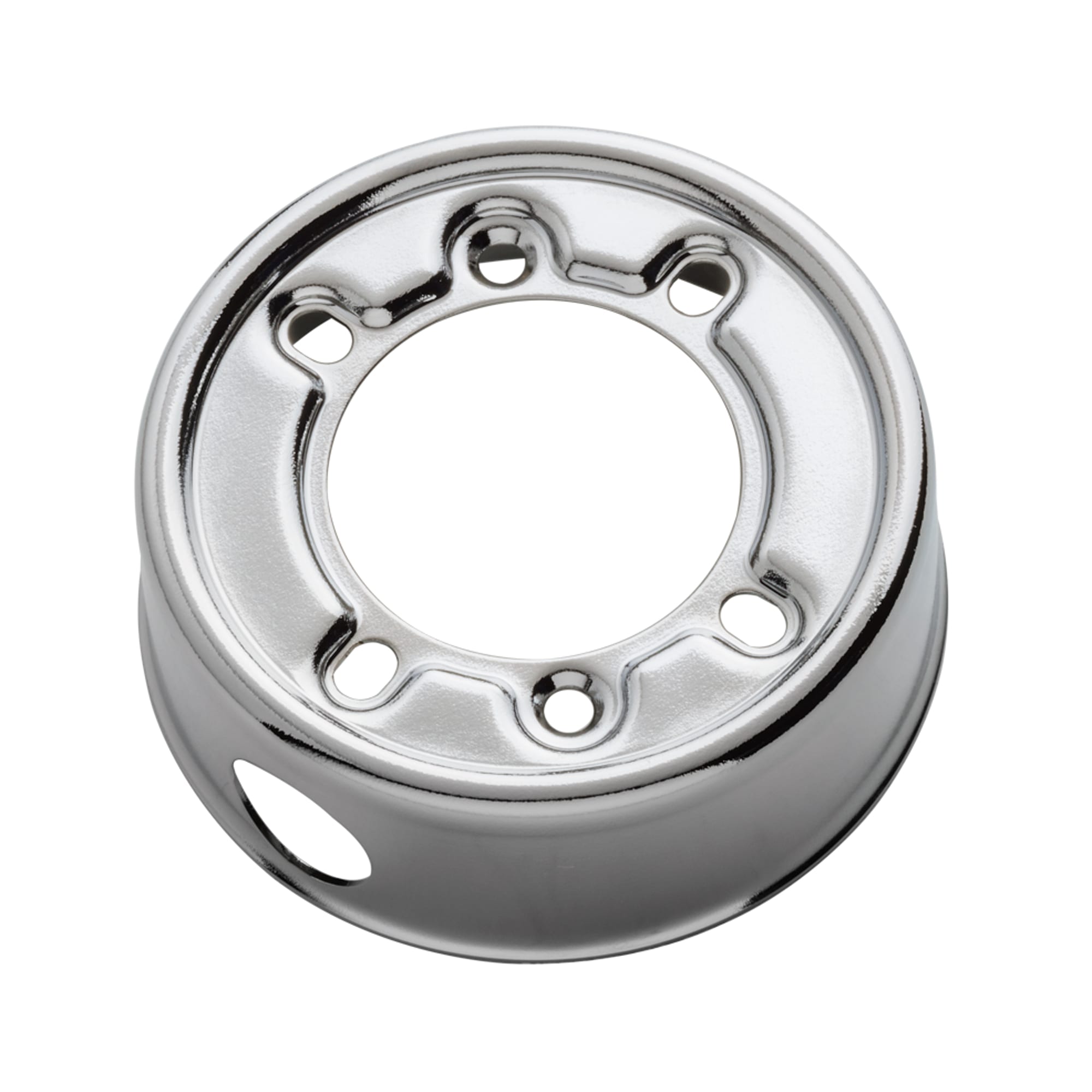 C'ERA UNA VOLTA - Base scatola tonda con 1 foro diametro 20 cromato lucido. 13007