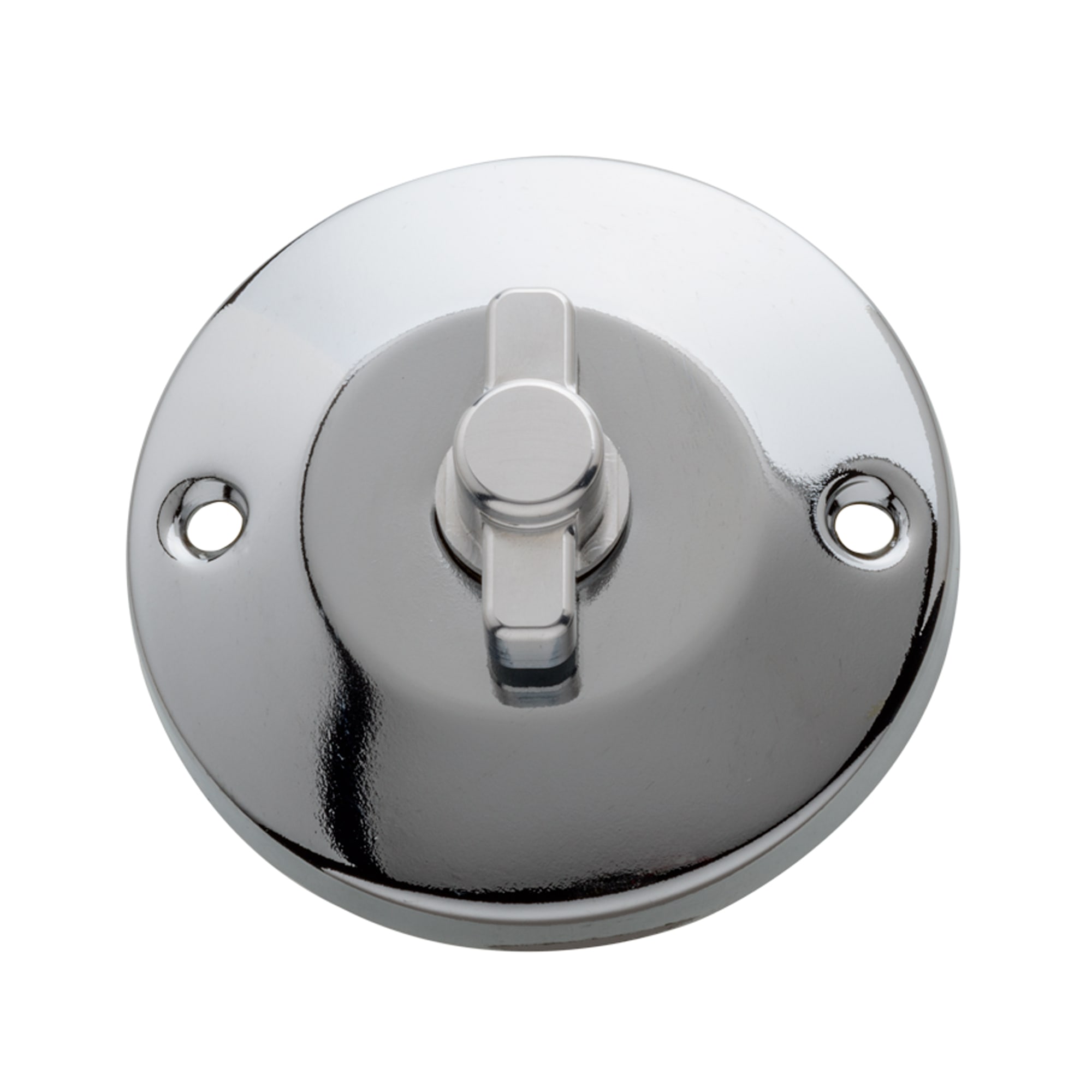 C'ERA UNA VOLTA - Pulsante rotativo 10A 250V cromato lucido.