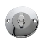 C'ERA UNA VOLTA - Pulsante rotativo 10A 250V cromato lucido.