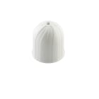 LE PROLUNGHE - Rosone sferico bianco diametro 68mm e altezza 75mm.