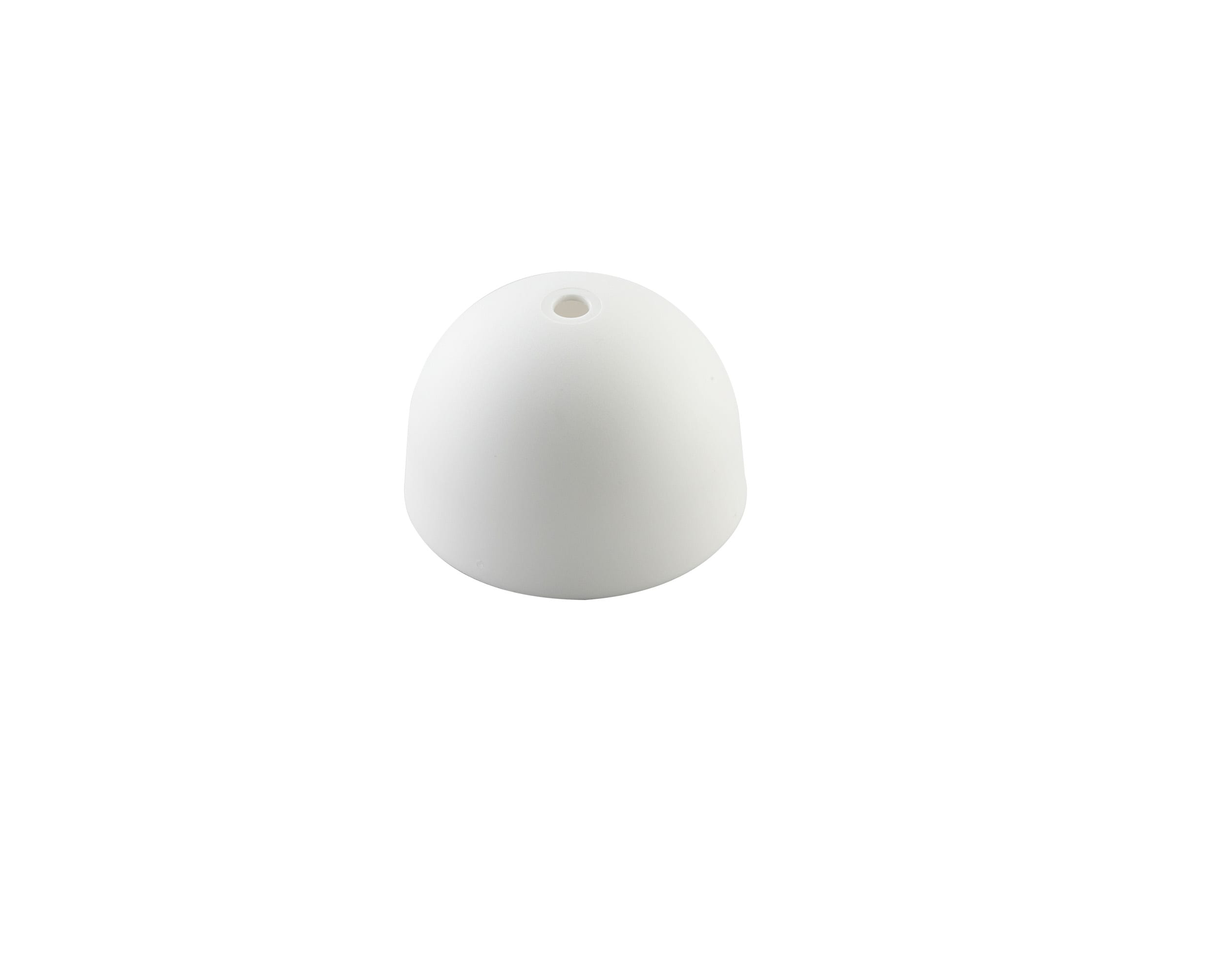 LE PROLUNGHE - Rosone sferico bianco diametro 60mm e altezza 40mm.
