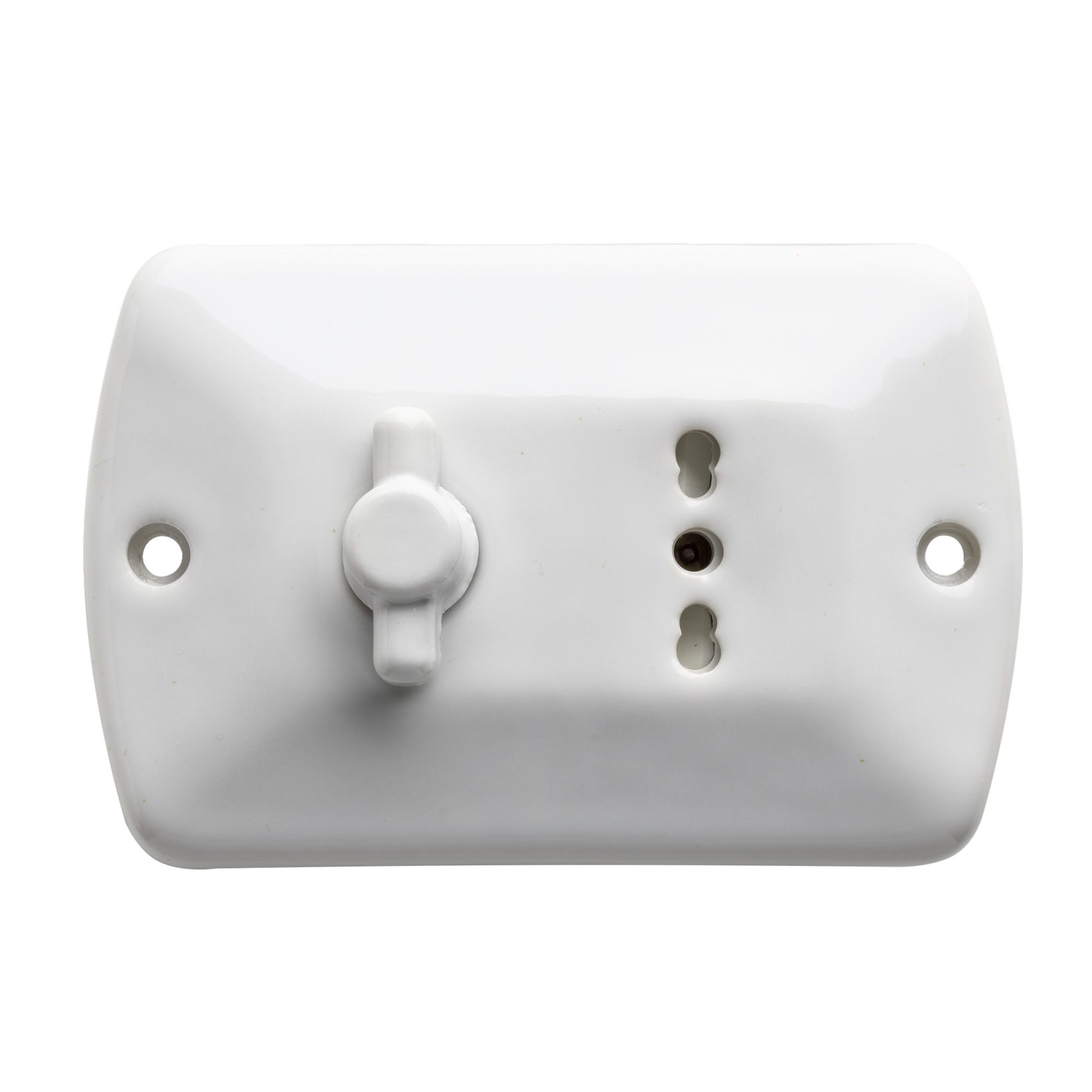 C'ERA UNA VOLTA - 1 interruttore rotativo e 1 presa 10A 250V splendid.