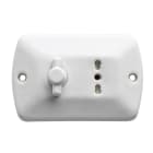 C'ERA UNA VOLTA - 1 interruttore rotativo e 1 presa 10A 250V splendid.
