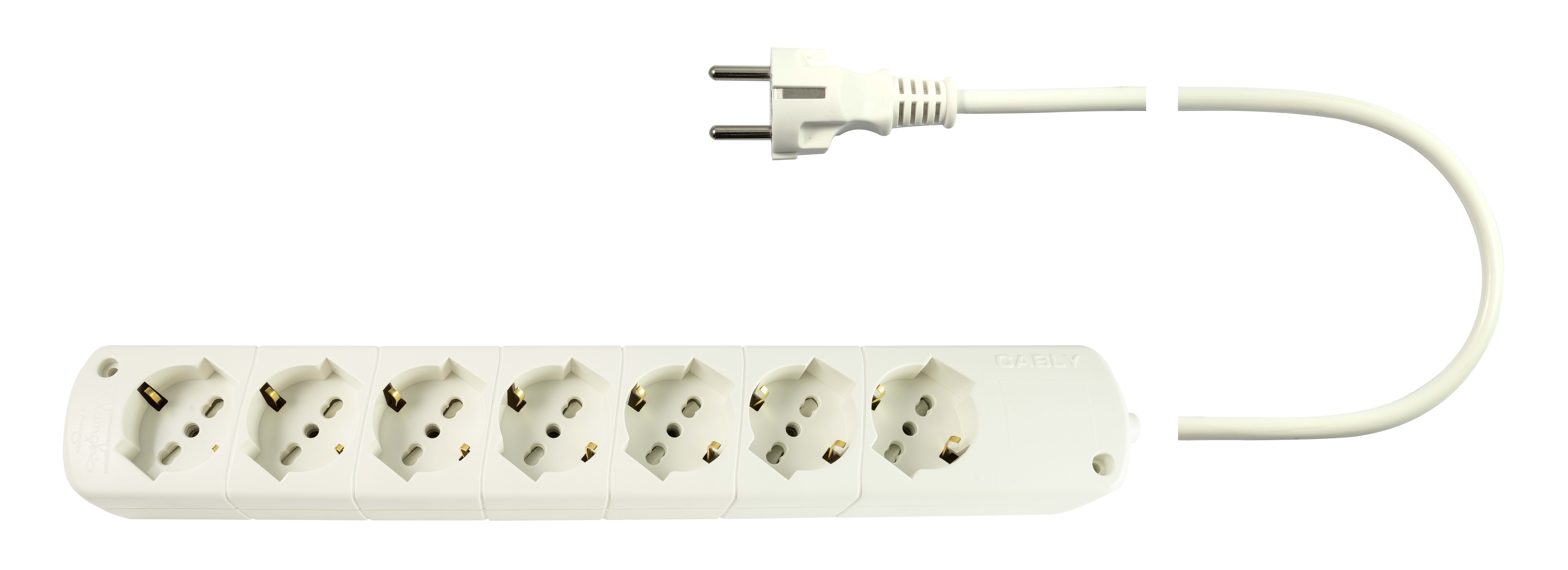 LE PROLUNGHE - Cably U.7U per interni e esterni, 3G1.50, spessore e superficie 1.50 metri, colore bianco. 227