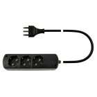 LE PROLUNGHE - Cavetto USB 3.0 Standard Interno 3G1.50 Spina 16A Metri 3 Nero.