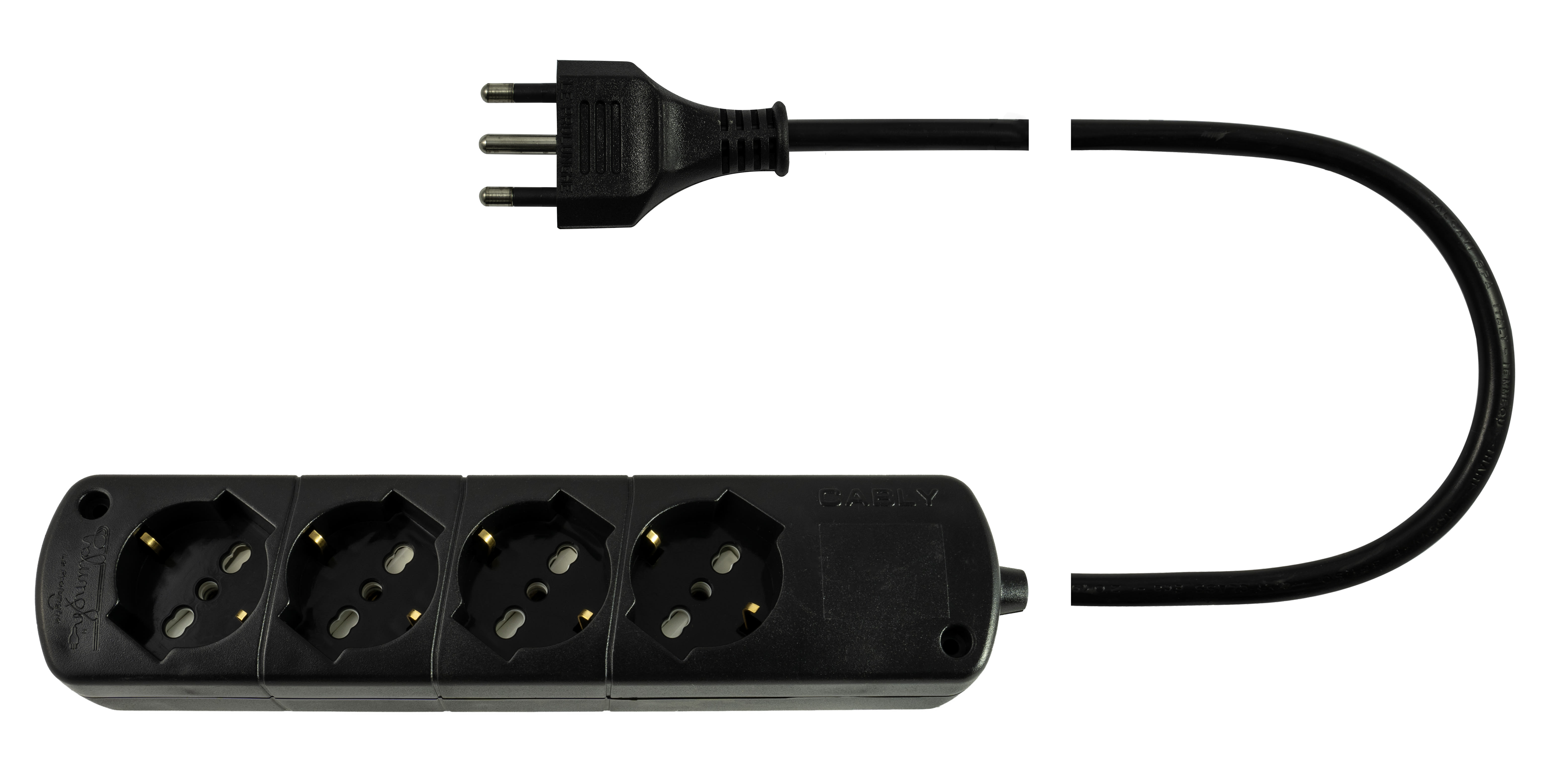 LE PROLUNGHE - Cably U.4U senza interruttori 3G1.50 SP16A MT.1.50 NE.