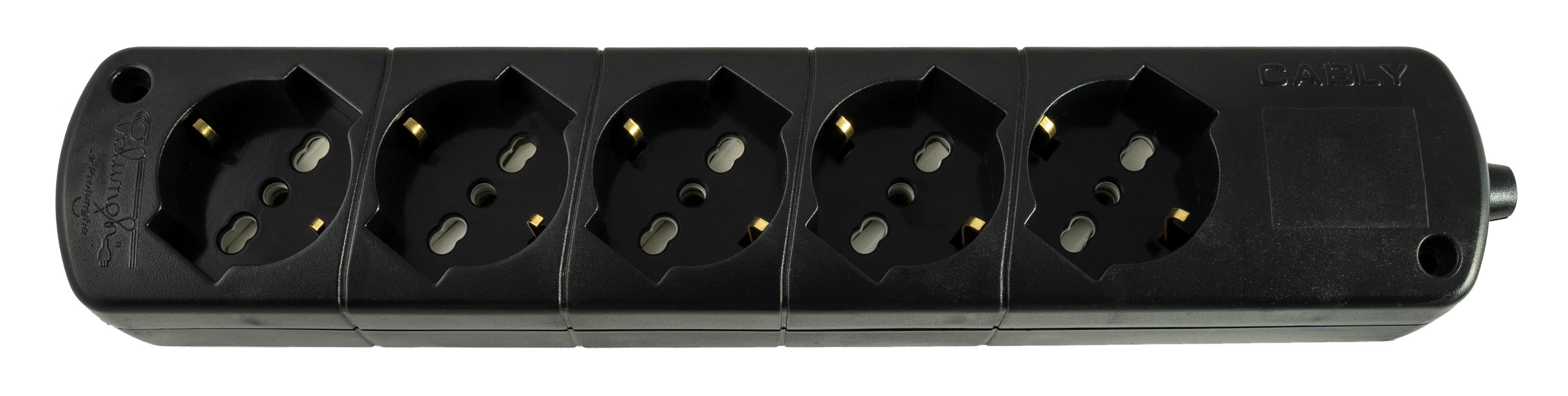 LE PROLUNGHE - Cavo universale 5U standard internazionale 10/16A con presa SCHUKO.
