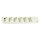 LE PROLUNGHE - Cably Universale 6U S/Int 10/16A + Schuko BN.