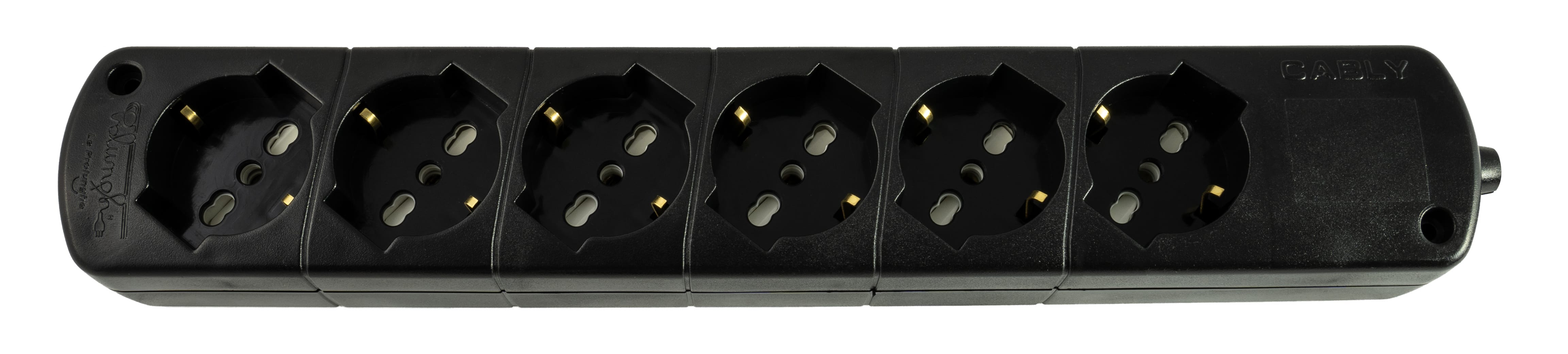 LE PROLUNGHE - Cably Universale 6U S/Int 10/16A + Schuko NE.