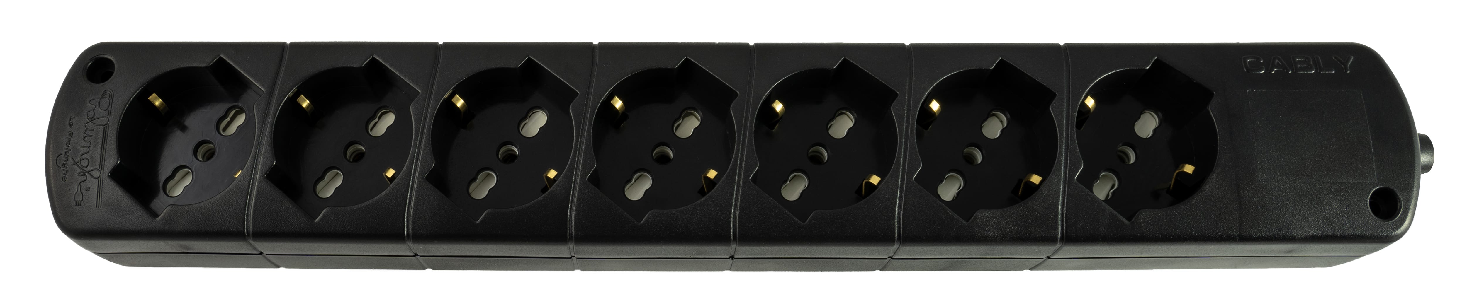 LE PROLUNGHE - Cavo universale 7U con presa 10/16A e presa SCHUKO incluso.