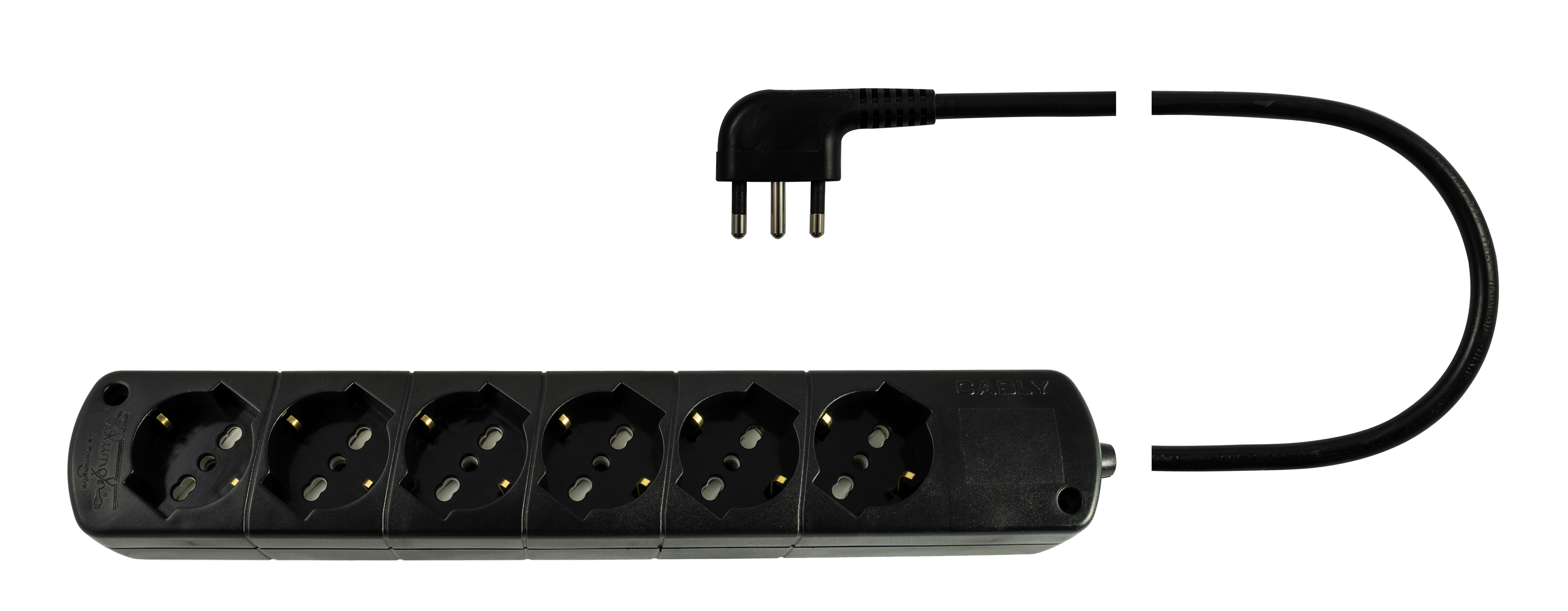 LE PROLUNGHE - Cably U.6U S/Int 3G1.50 Sp.90d Mt.1.5 Ne. 266/N