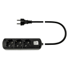 LE PROLUNGHE - Cablaggio U.3U con interruttore 3G1.50, spina e presa MT.3 NE.