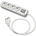 LE PROLUNGHE - Cavetto universale con connettore interno 3G1.50, lunghezza 1.50 metri, colore bianco.