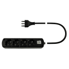 LE PROLUNGHE - Cavetto USB 4 porte USB con interruttore 3G1.50 Spina 16A Metri 1.50 Nero.