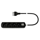 LE PROLUNGHE - Cavetto USB 4 porte USB con interruttore 3G1.50 Spina 16A Metri 1.50 Nero.