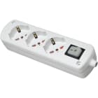 LE PROLUNGHE - Cavetto universale con interruttore, lunghezza 3 metri, colore nero.