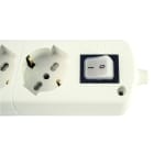 LE PROLUNGHE - Cably Universale 6U con cavo e interruttore, colore nero.