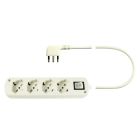 LE PROLUNGHE - Cably U.4U con ingresso 3G1.50 SP16A 90D e montaggio a 3 metri in bianco nero.