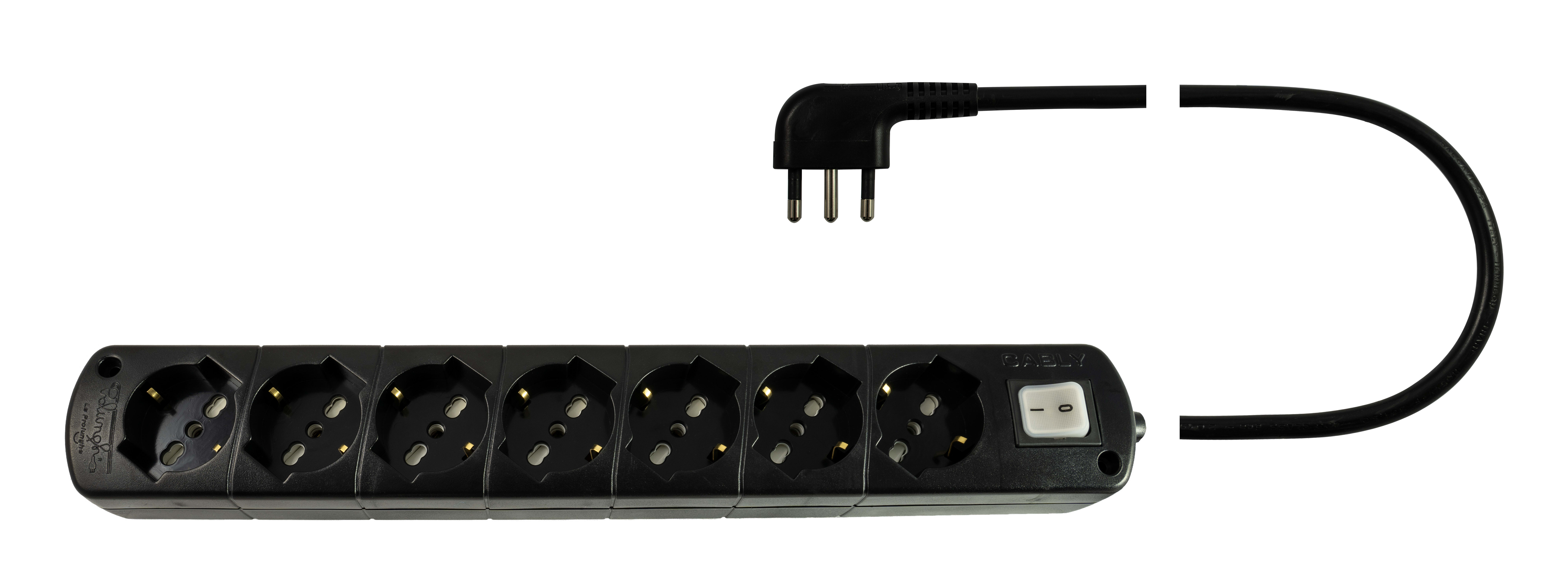 LE PROLUNGHE - Cablaggio U.7U C/IN 3G1.50 SP16A 90D/90? MT.3 NE.