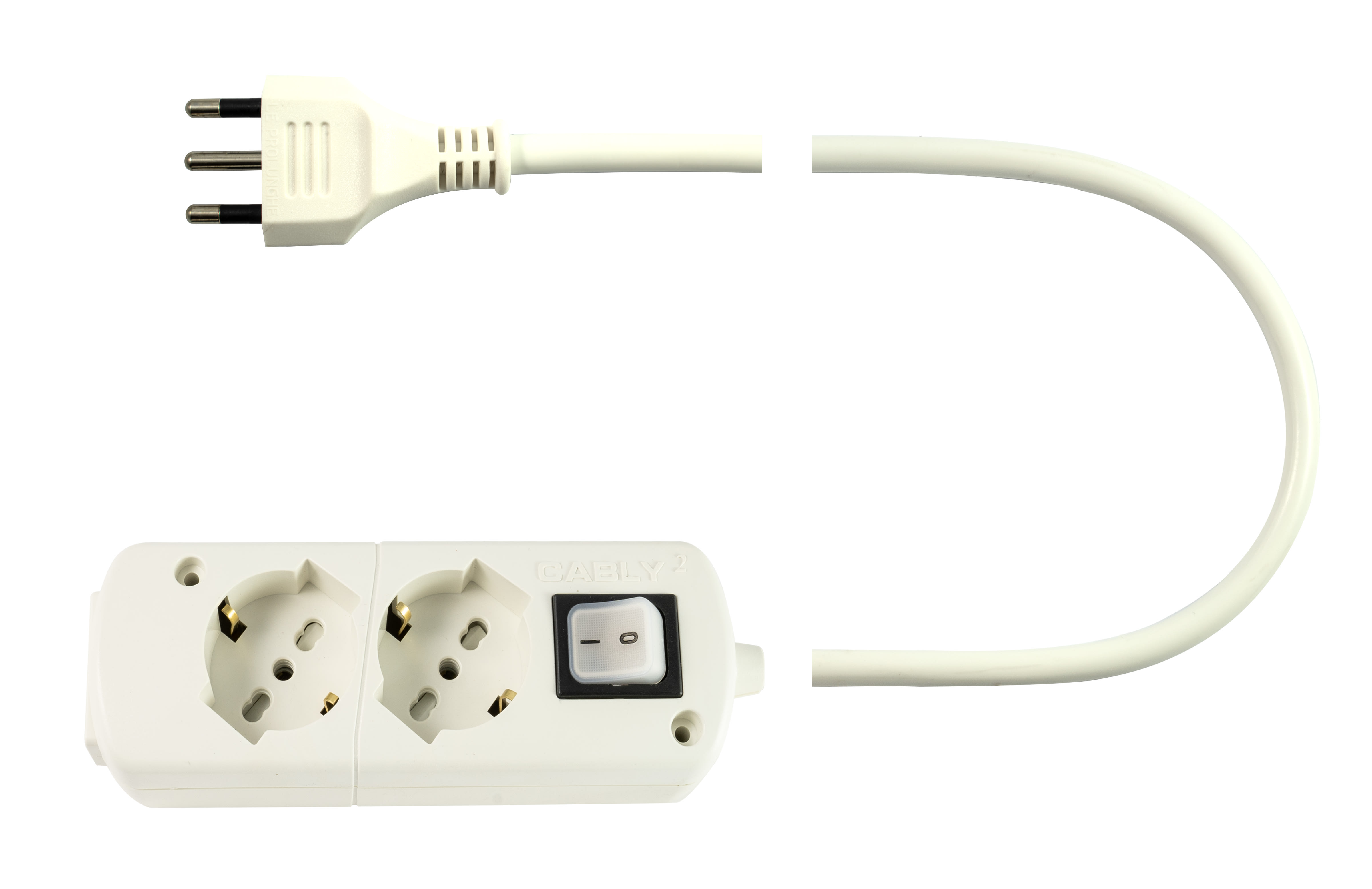 LE PROLUNGHE - Cably 2 Multipresa 3G1.5 MT.1.5 SP16A BN.