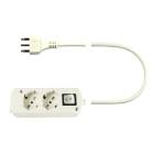LE PROLUNGHE - Cably 2 Multipresa 3G1.5 MT.1.5 SP16A BN.