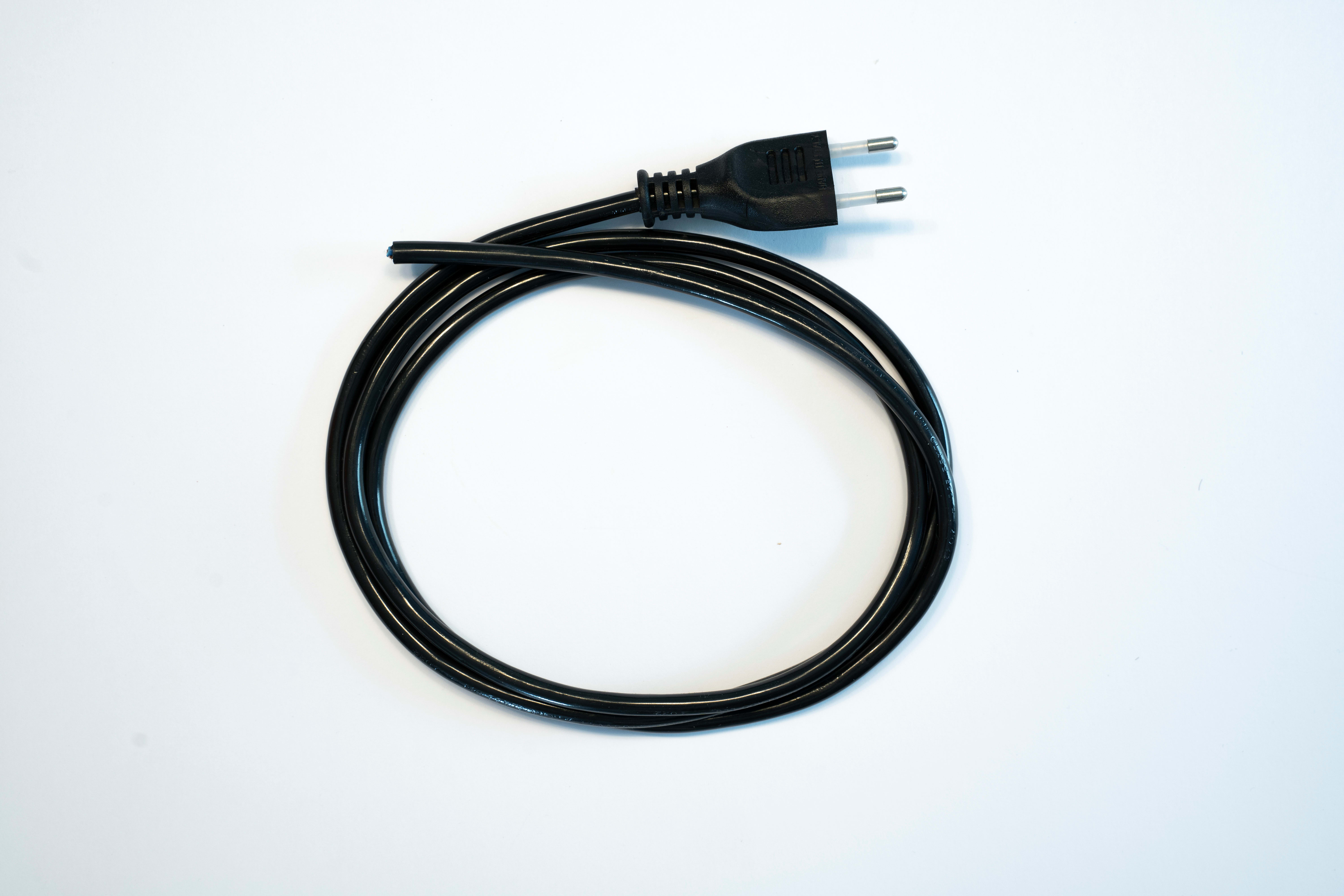 LE PROLUNGHE - Prolunga elettrica 2x0.75 H03 MT.3 senza spina 10A nero. 4015/3-N